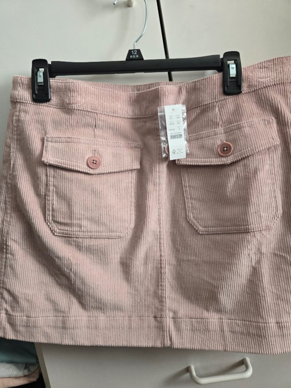 NWT J.CREW Corduroy Skit - Mineral Pink - Size 12